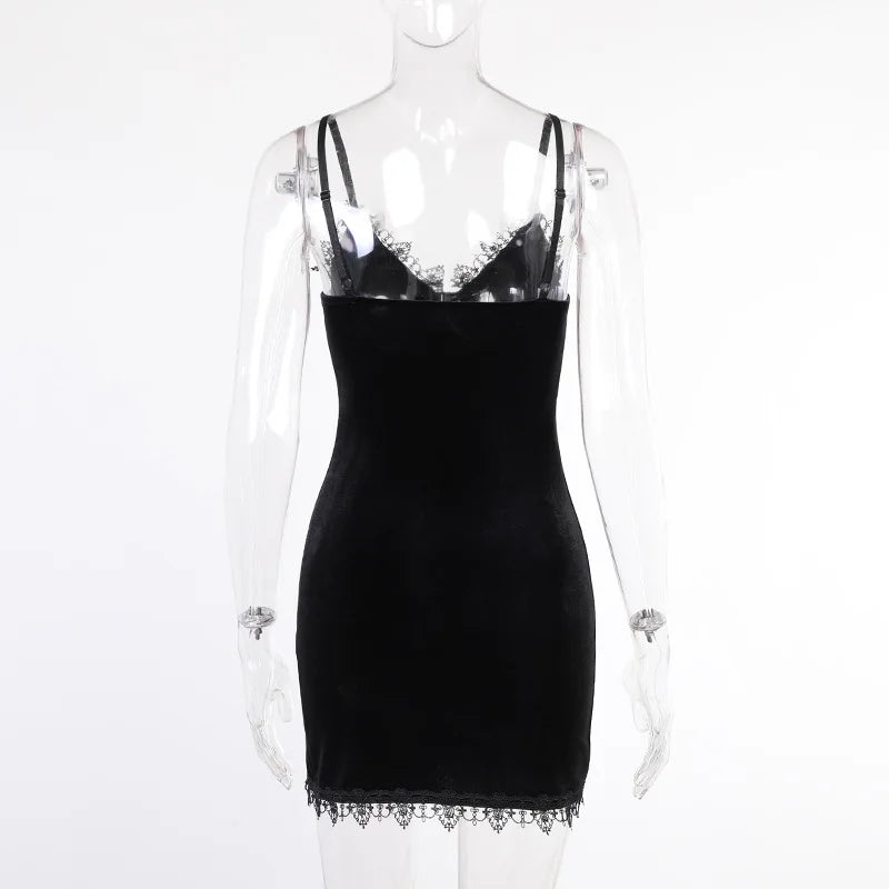 Dark Cross Black Mini Dress