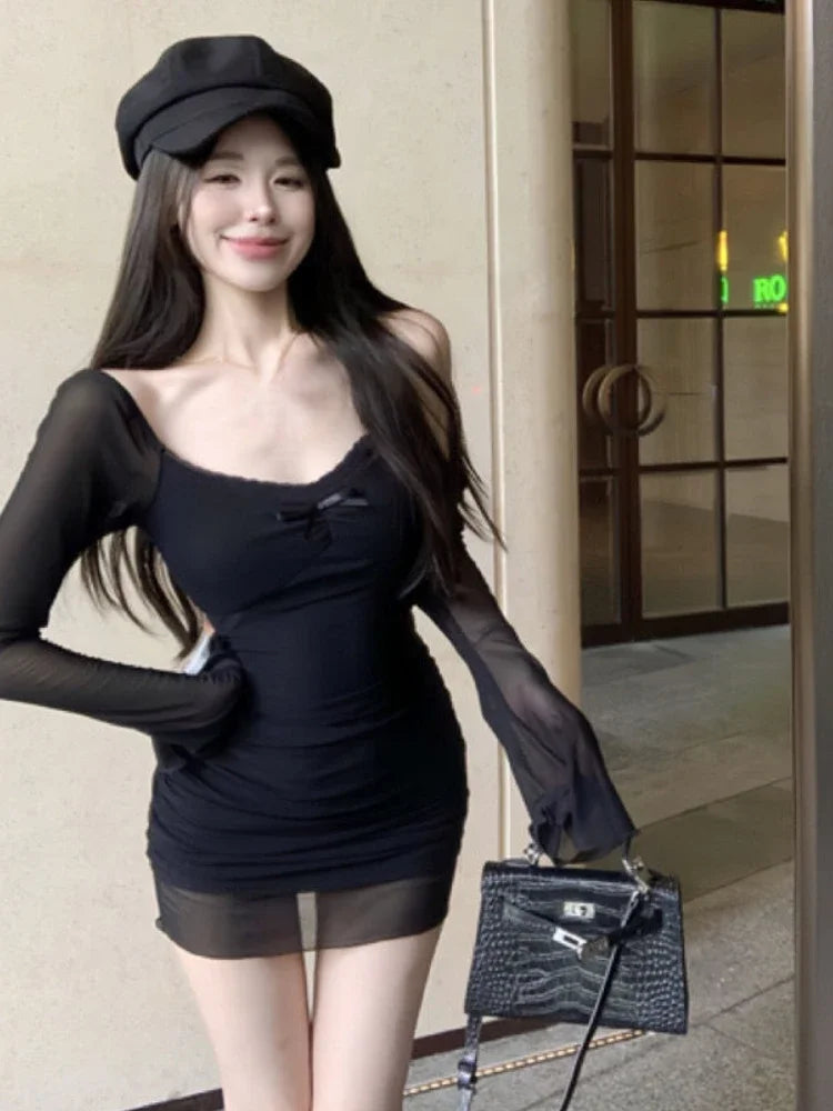 Dress V-neck Bow
