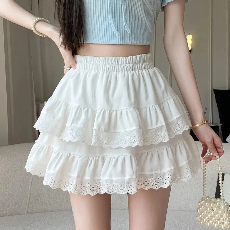 Mini Skirts Balletcore Elastic