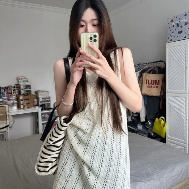 Hollow Out Midi Dress