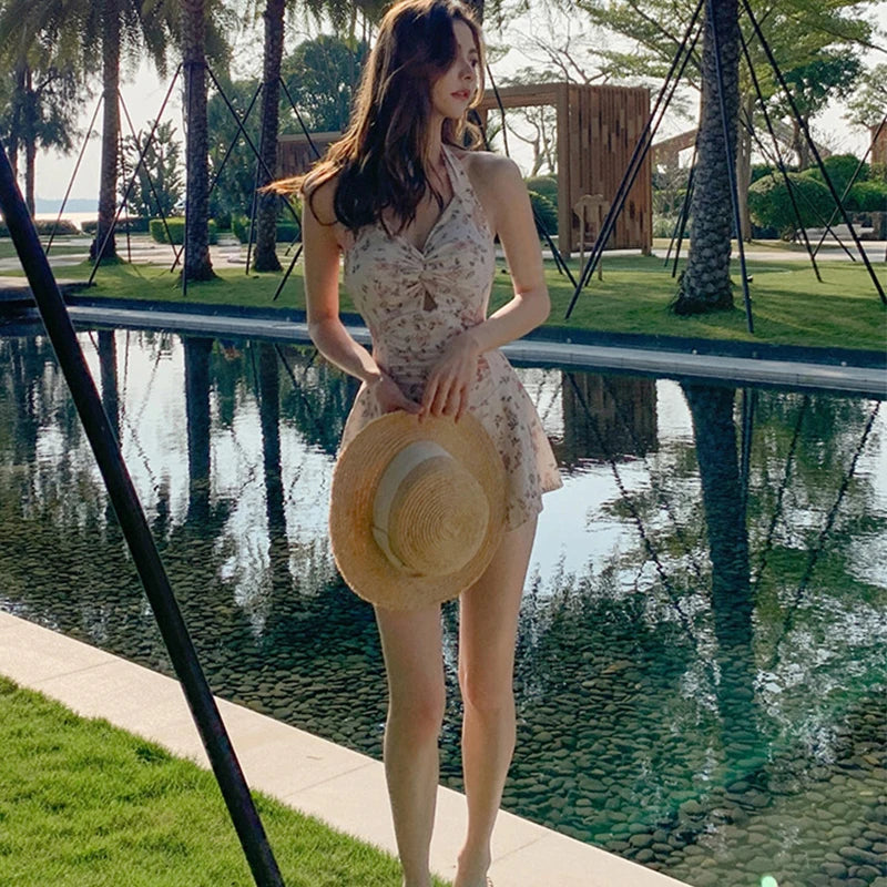 Hanging Neck Sweet Cute Swimwear