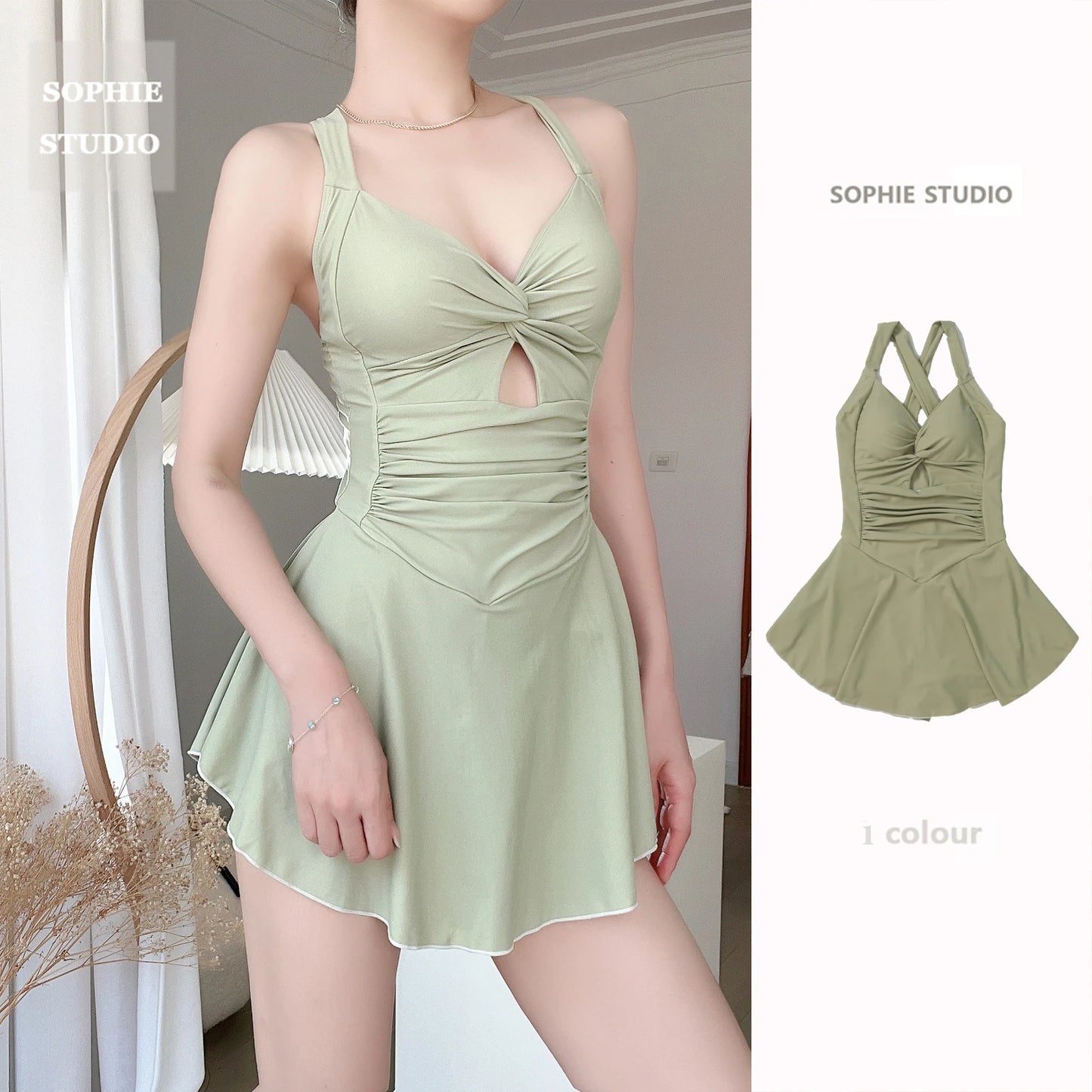 Hanging Neck Sweet Cute Swimwear