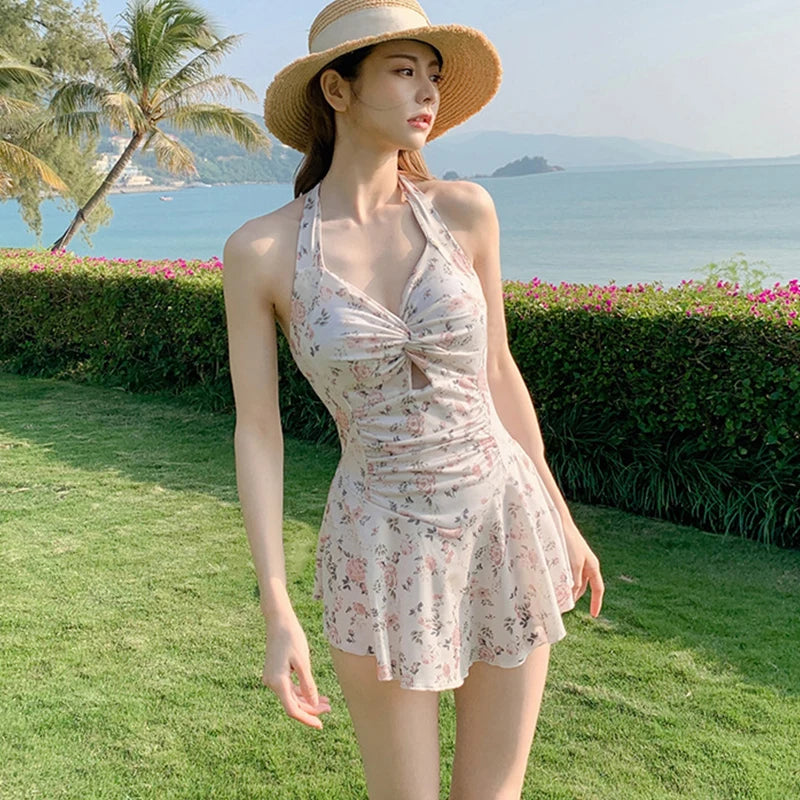 Hanging Neck Sweet Cute Swimwear