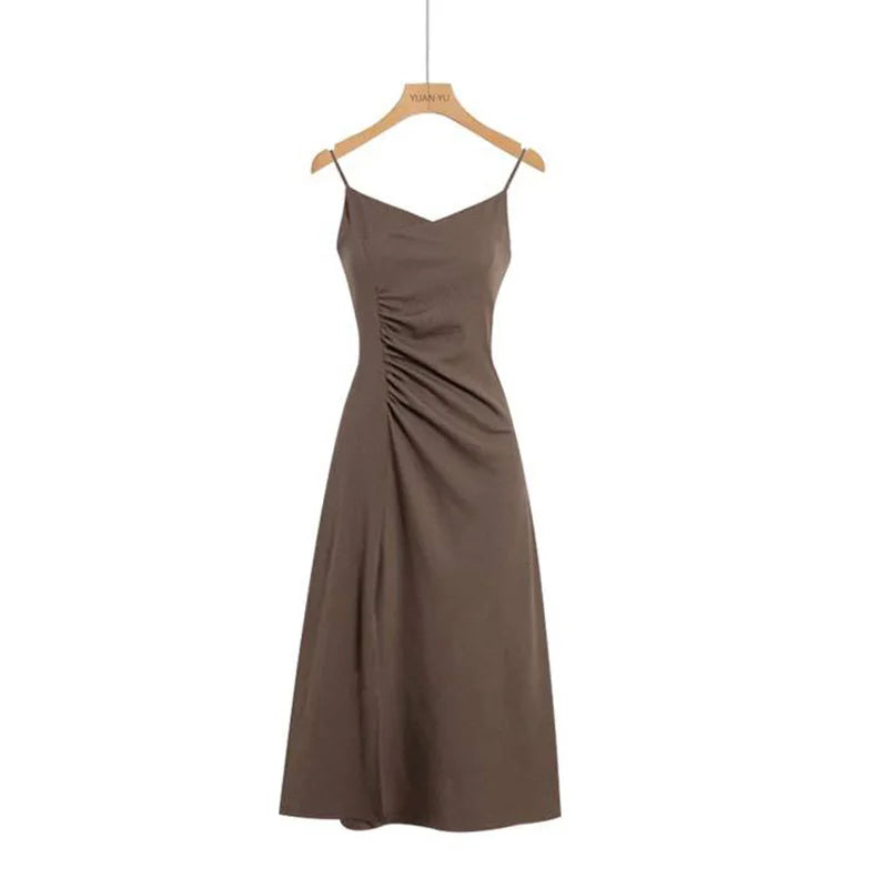 Clothing Paired with Chiffon Sunscreen Shirt and Suspender Dress Two-piece Set