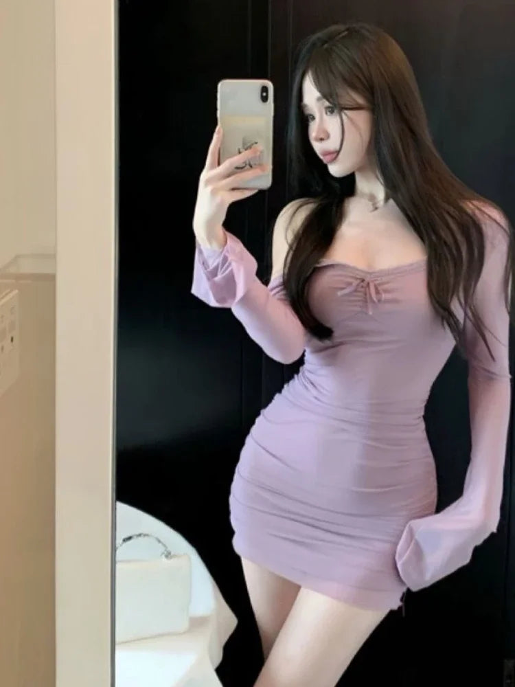 Dress V-neck Bow