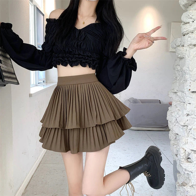 Mini Skirts Balletcore Elastic