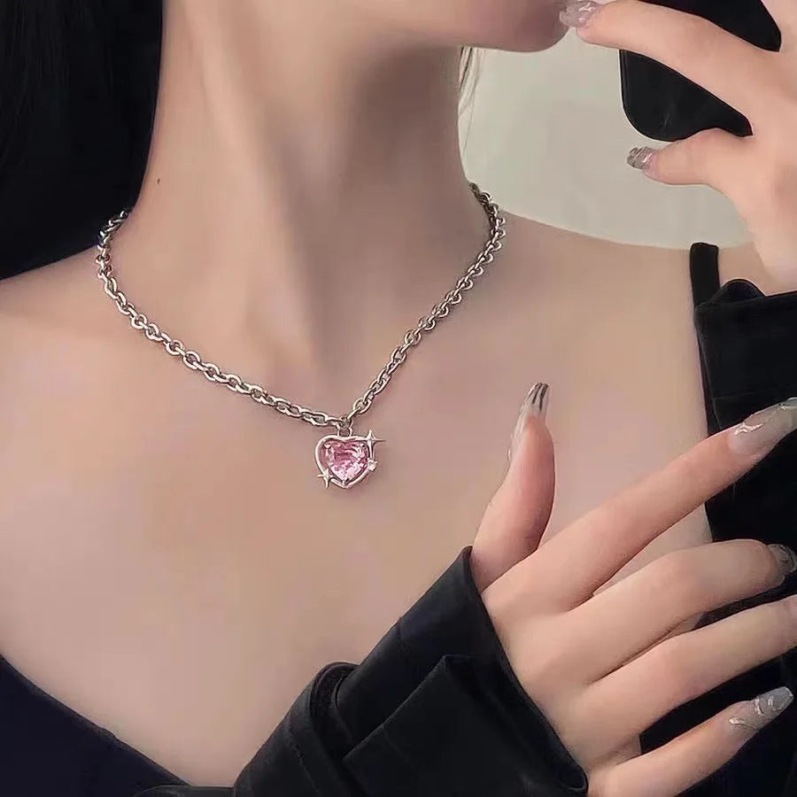 Aesthetic Double Chain Choker Necklaces