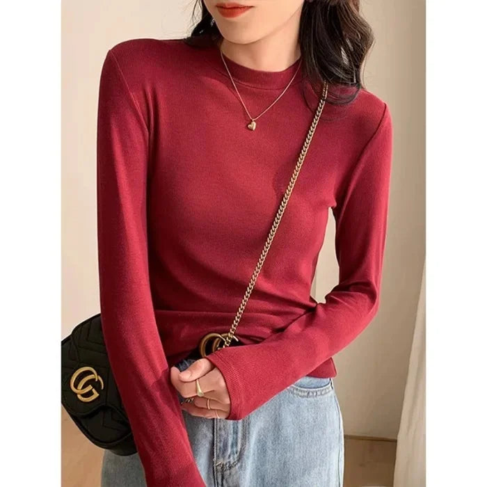 Women's Long Sleeve T-Shirt Inner Base Layer Top