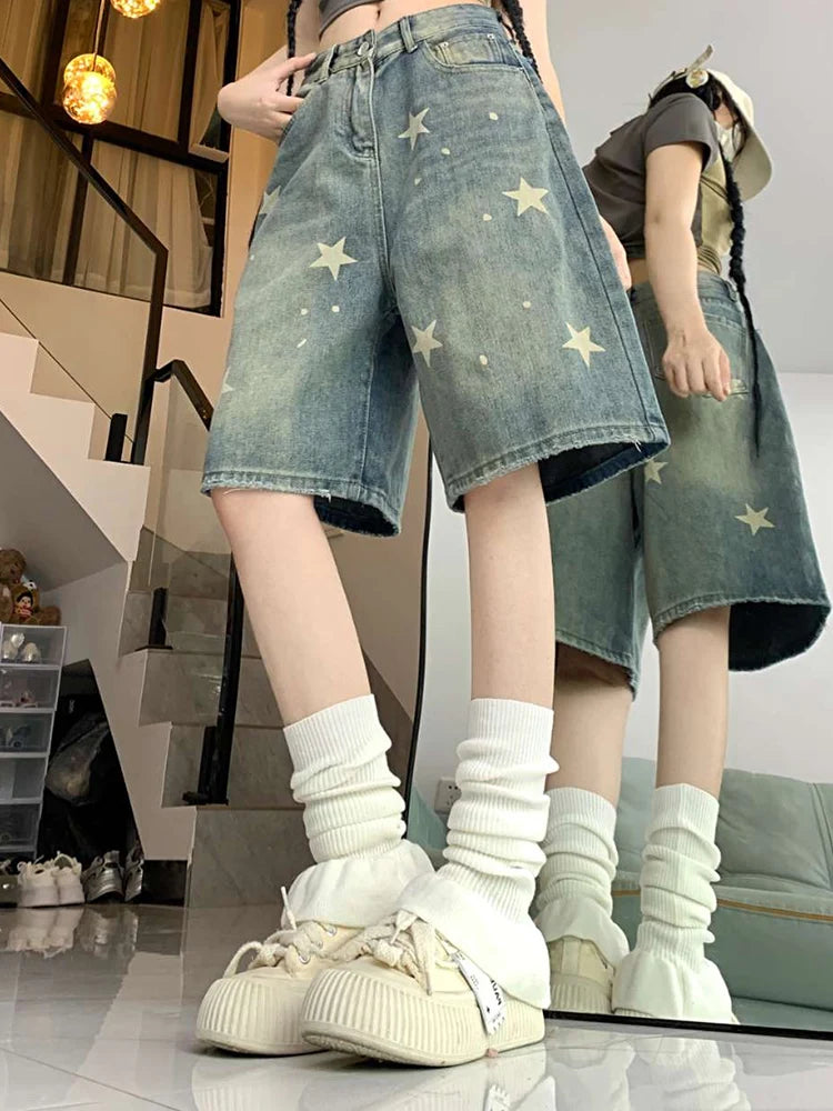 Old Star Loose Denim Pants