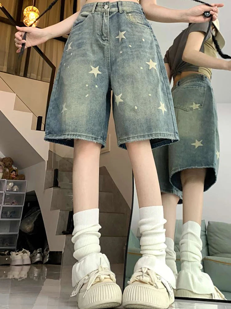 Old Star Loose Denim Pants