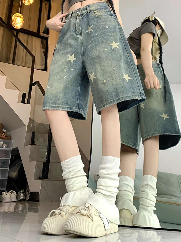 Old Star Loose Denim Pants