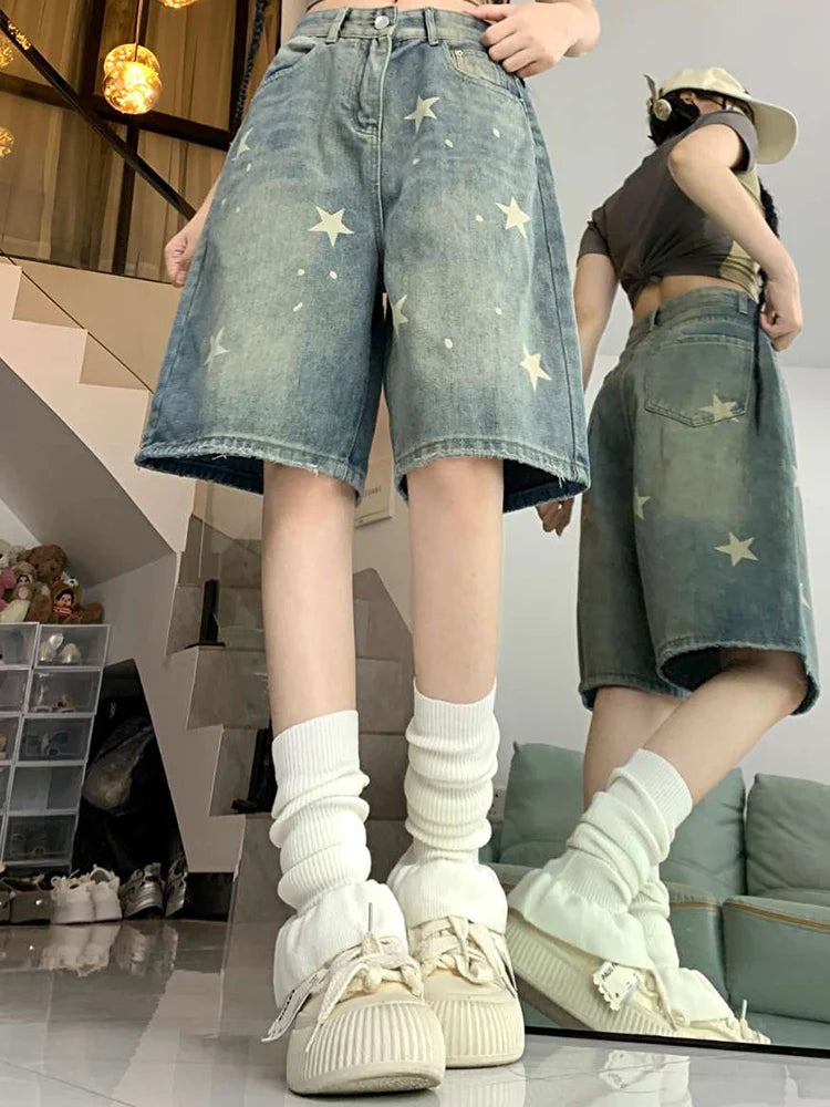 Old Star Loose Denim Pants