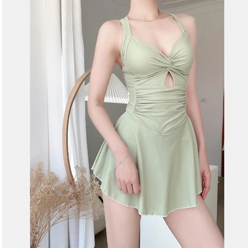 Women Hanging Neck Sweet Cute Swimwear