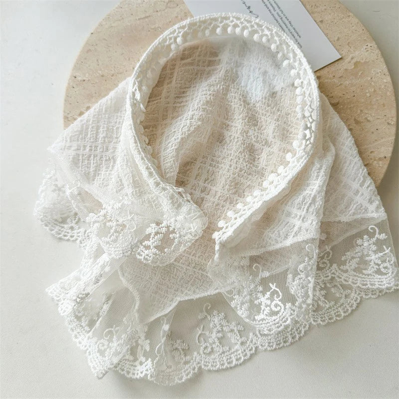 Vintage Triangle Lace Hair Scarf