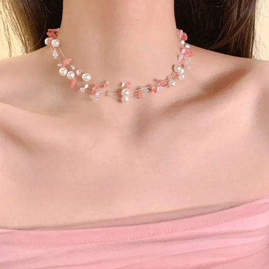 Baroque Star Colorful Layered Pearl Necklace