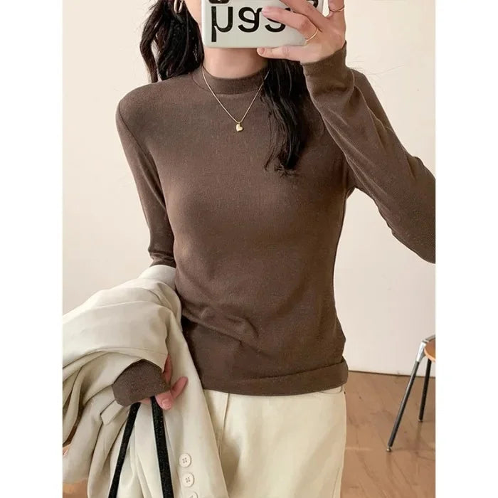 Women's Long Sleeve T-Shirt Inner Base Layer Top