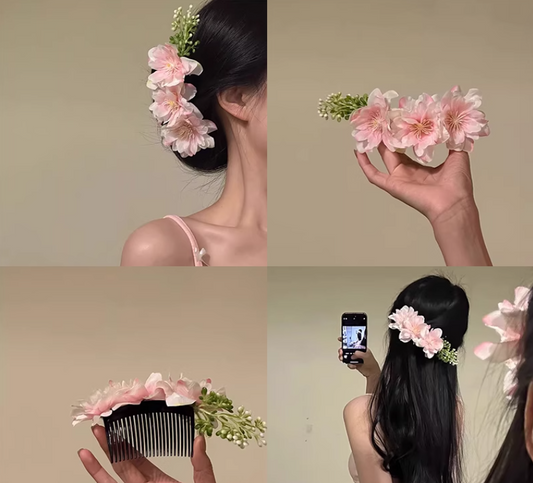 Cherry Blossom Hair Combs